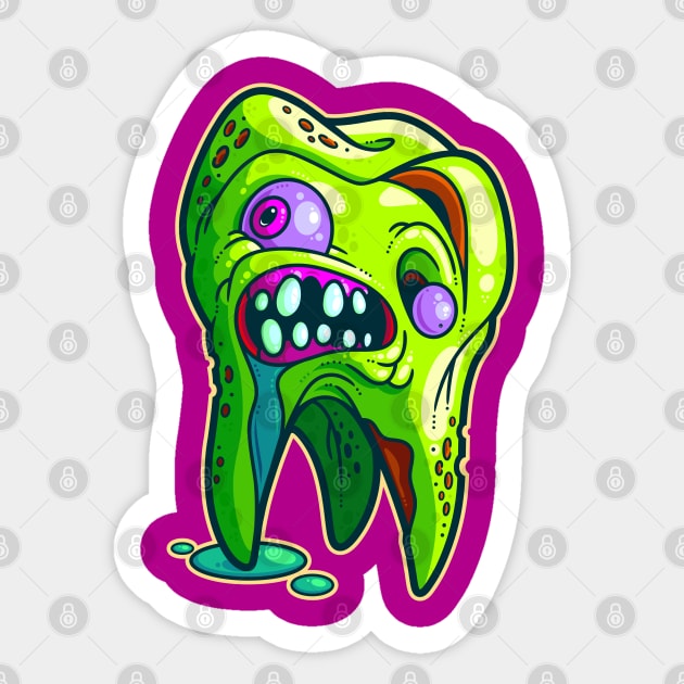 The Hills Have Teeth Sticker by ArtisticDyslexia